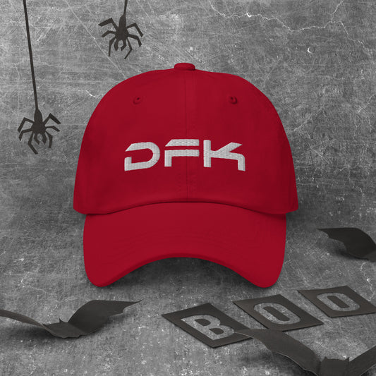 DFK Red Dad hat