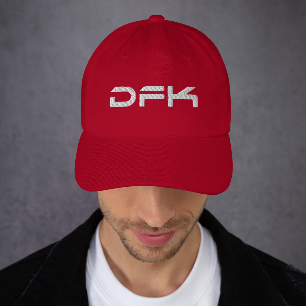 DFK Red Dad hat