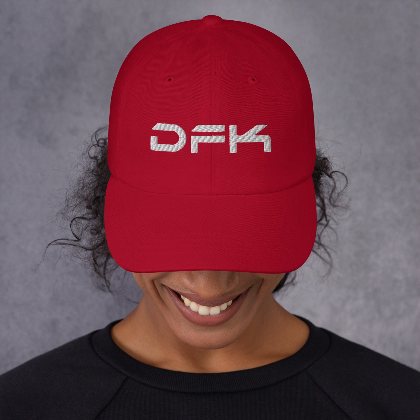 DFK Red Dad hat