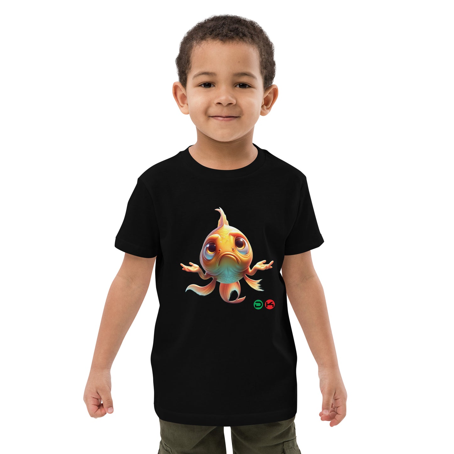 Kids DK-Goldie  Black Organic cotton kids t-shirt