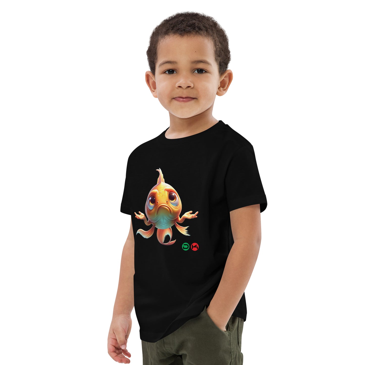 Kids DK-Goldie  Black Organic cotton kids t-shirt