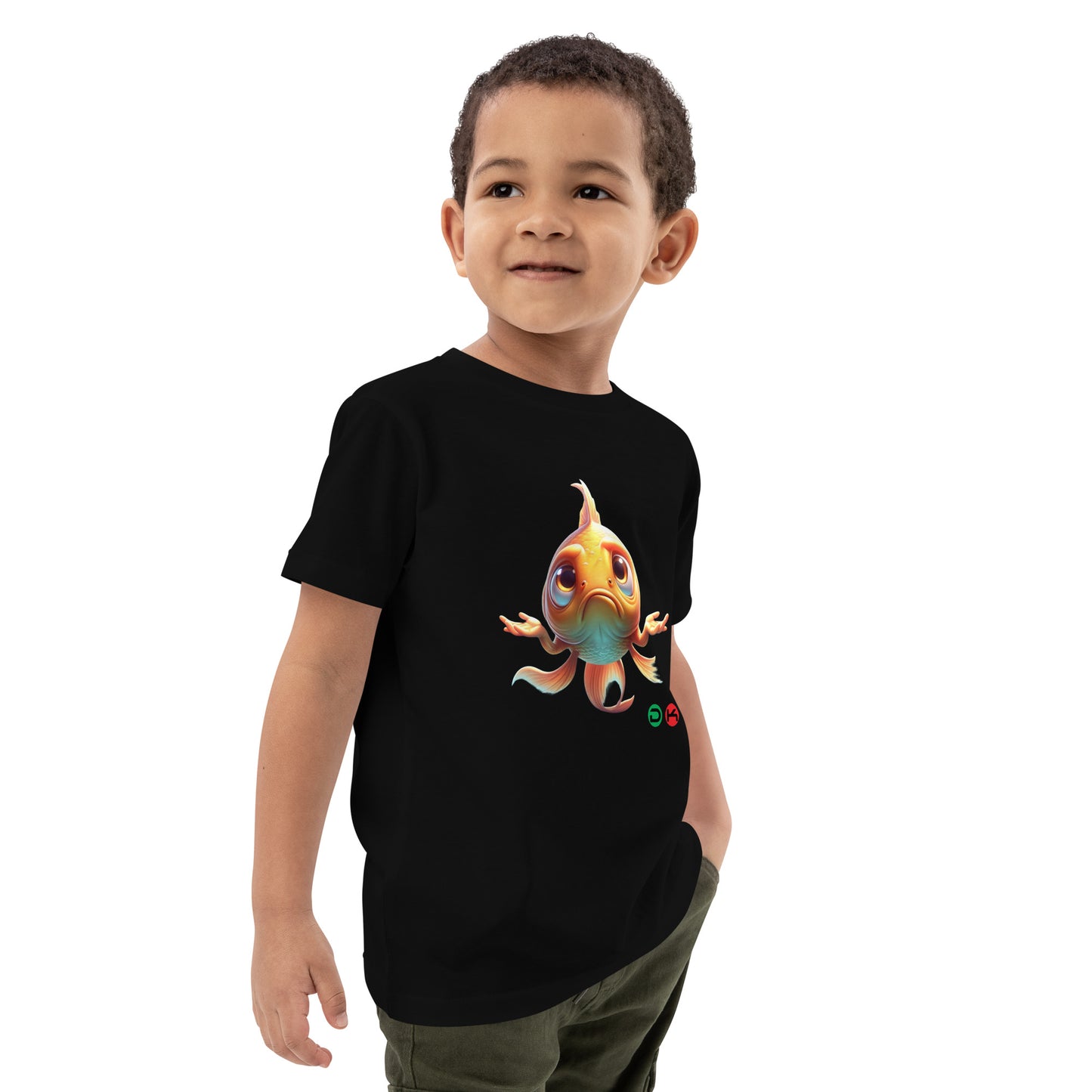 Kids DK-Goldie  Black Organic cotton kids t-shirt