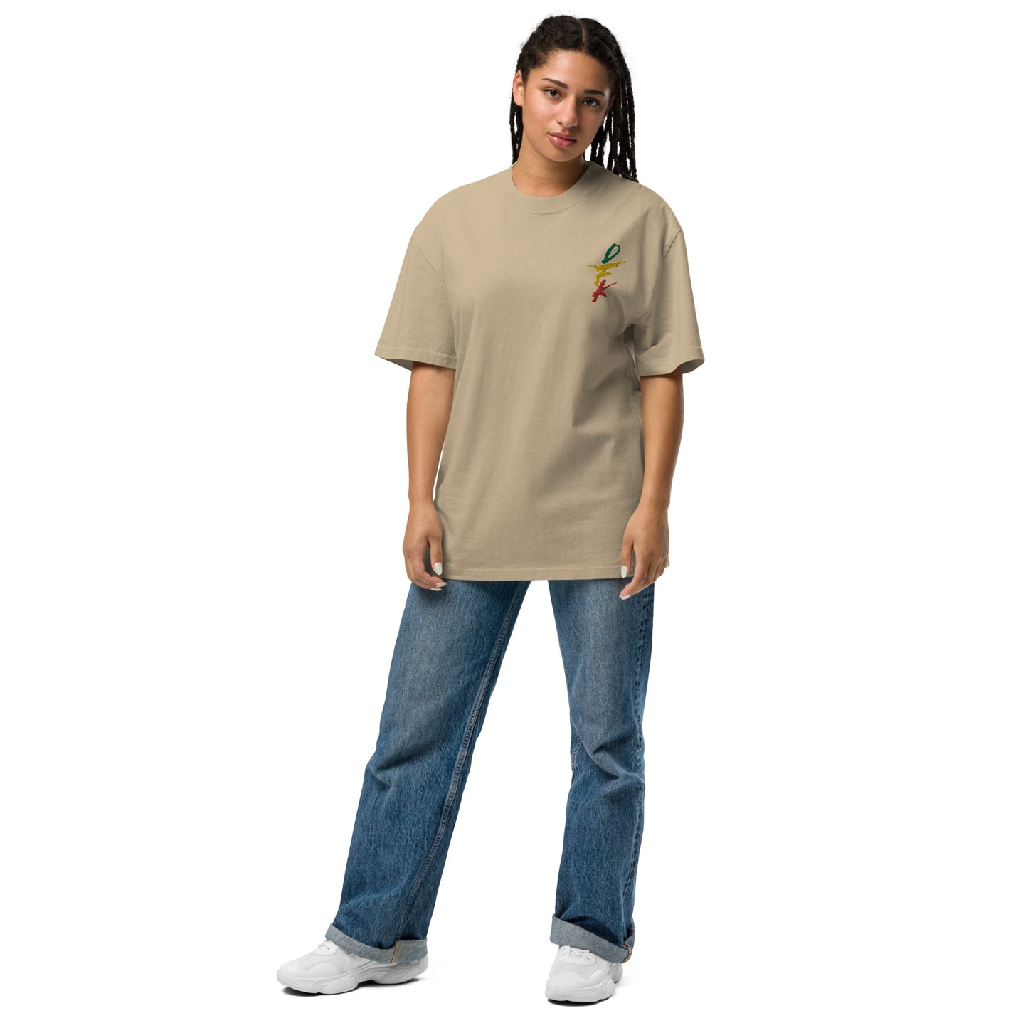 DFK (Funk) Oversized T-Shirt Faded Khaki (unisex)