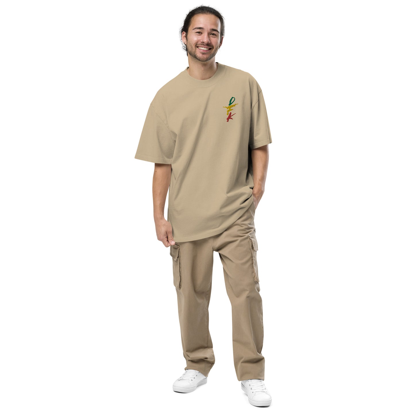 DFK (Funk) Oversized T-Shirt Faded Khaki (unisex)