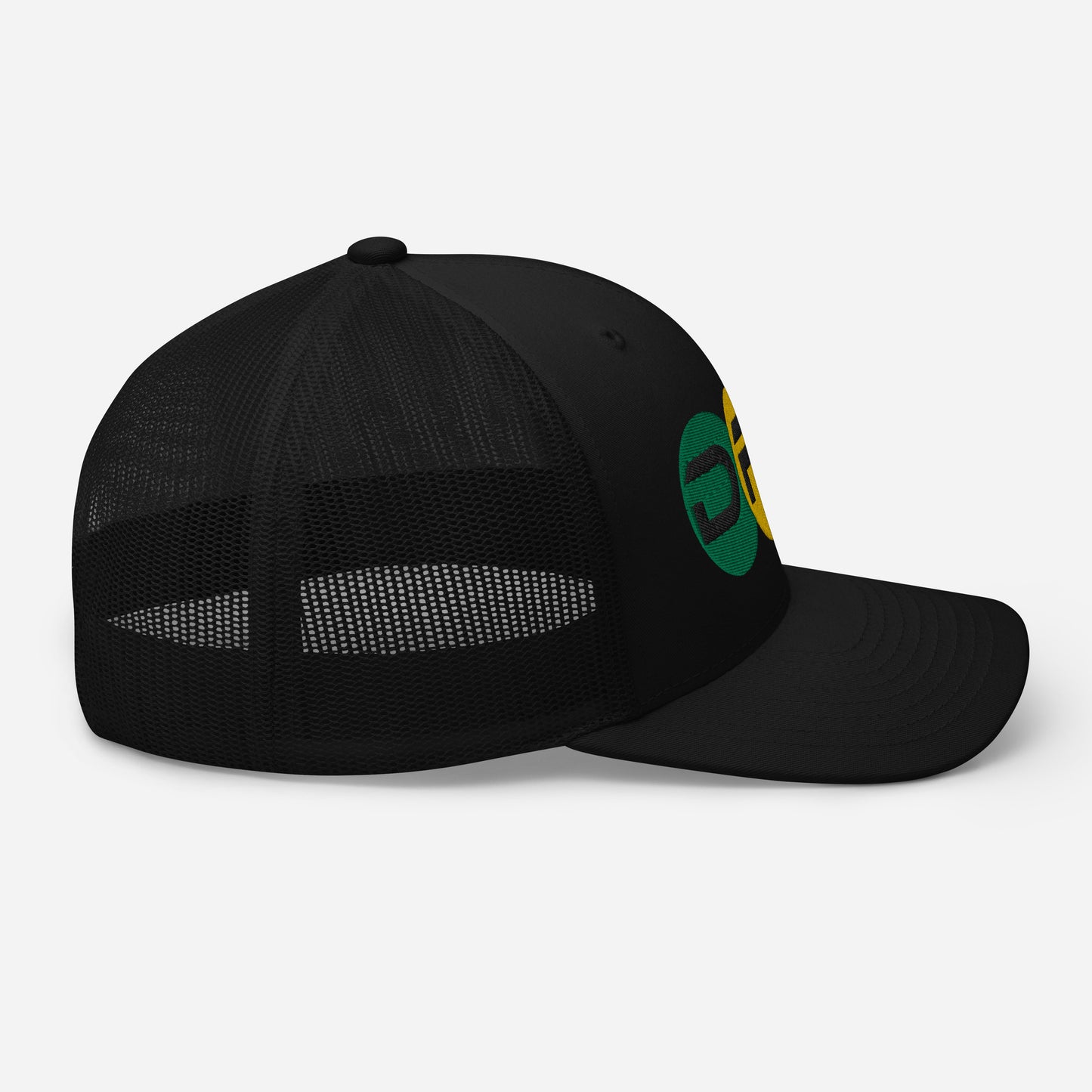 DFK (Rasta-Circles) Black Trucker Cap