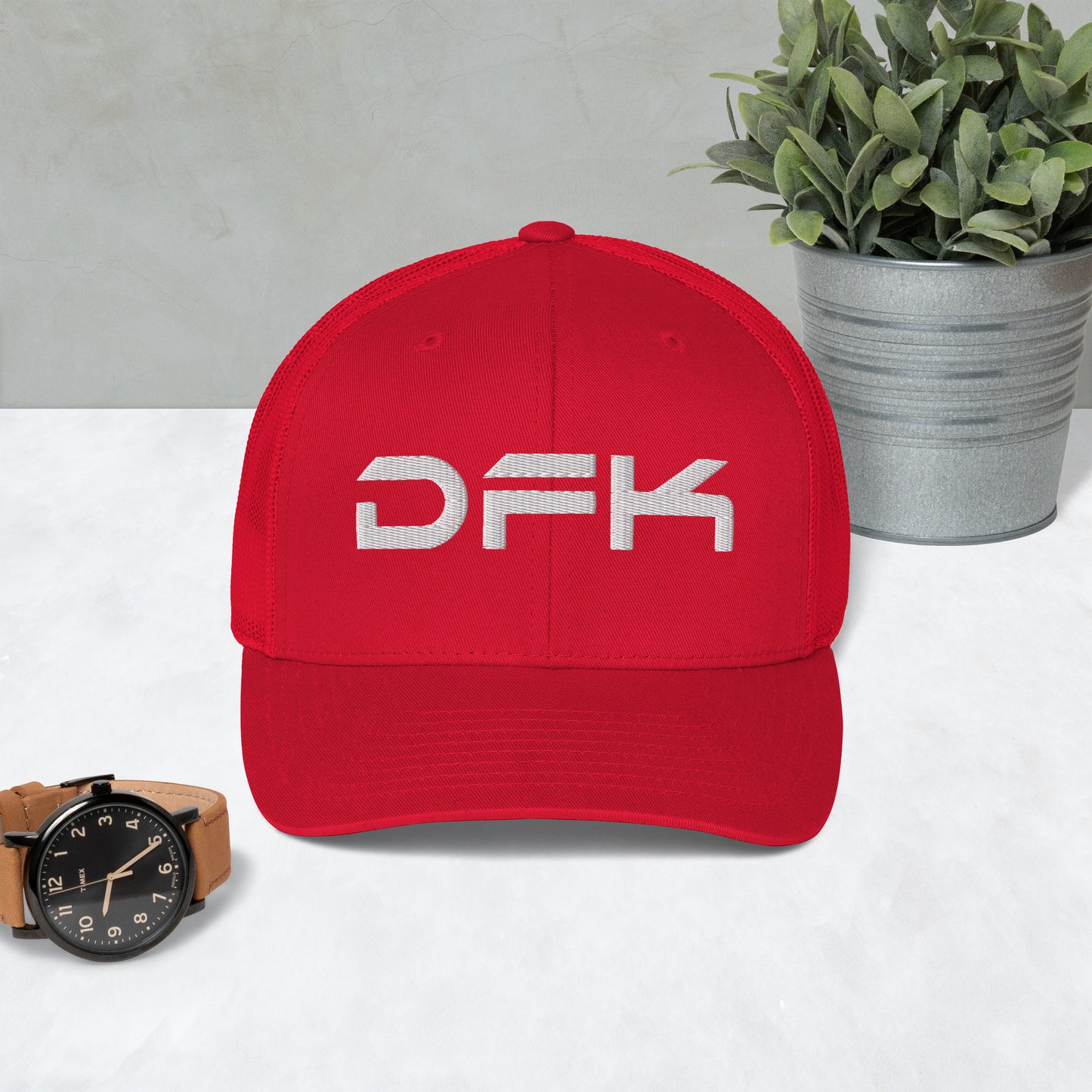 DFK  (Original)  Red Trucker Cap