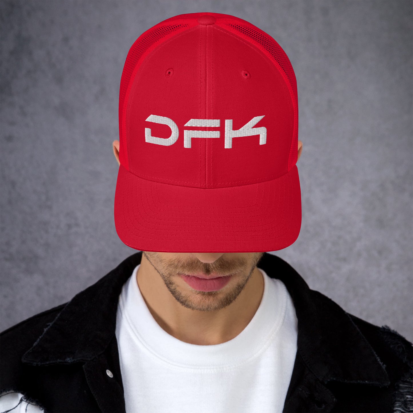 DFK  (Original)  Red Trucker Cap