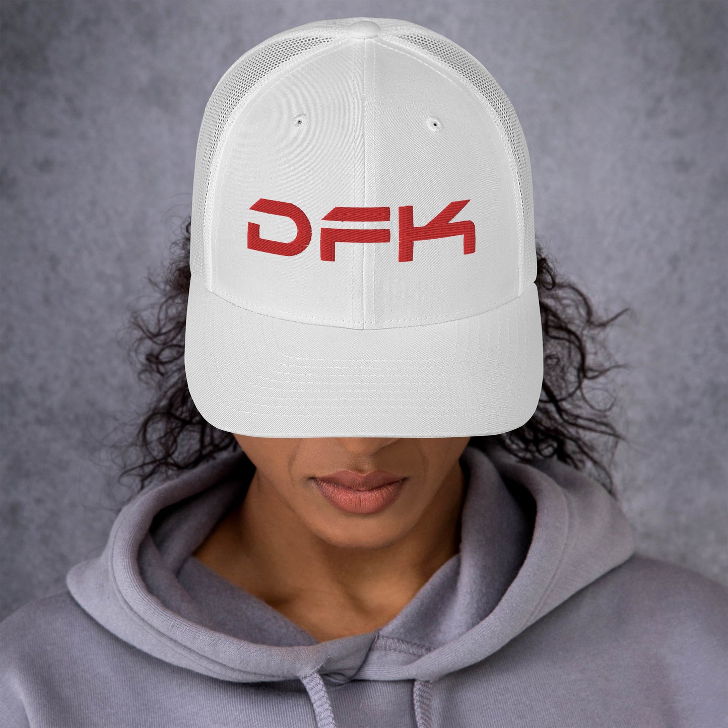 DFK  Trucker Cap White