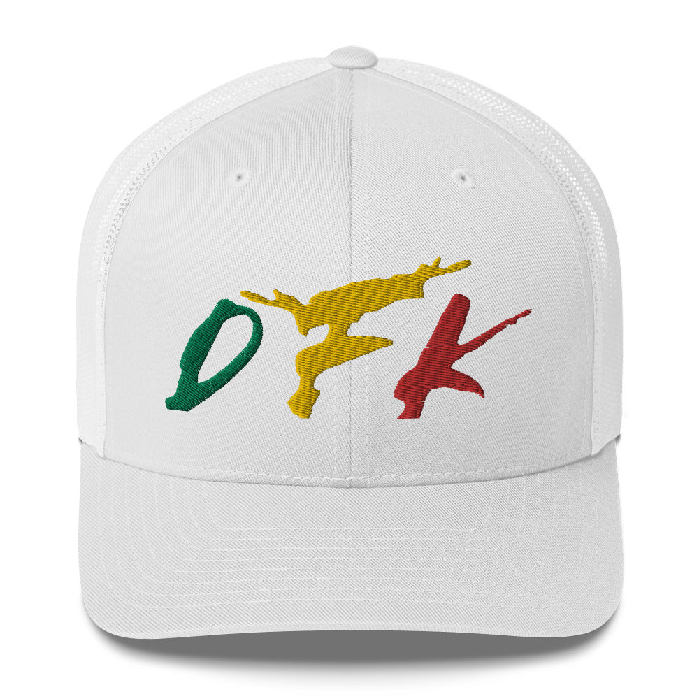 DFK (Rasta-Funk)  White Trucker Cap