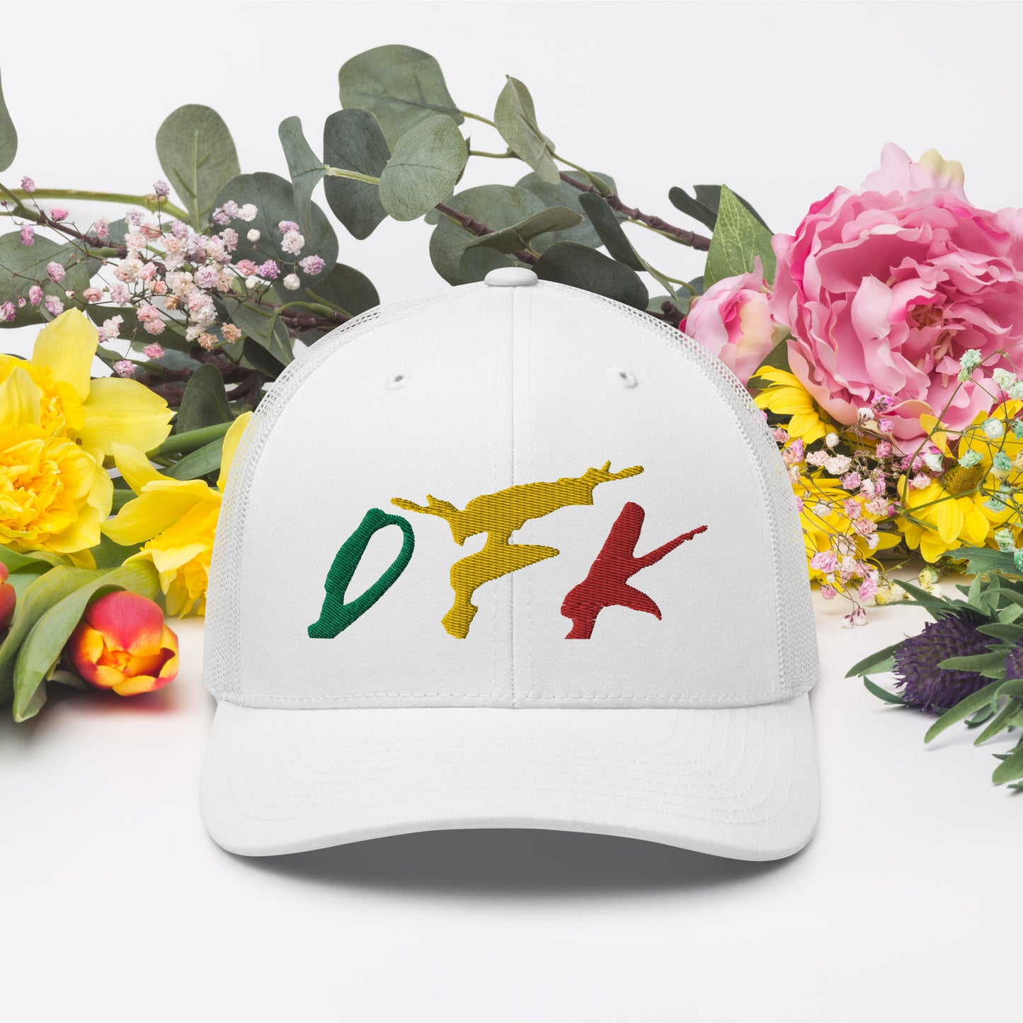 DFK (Rasta-Funk)  White Trucker Cap