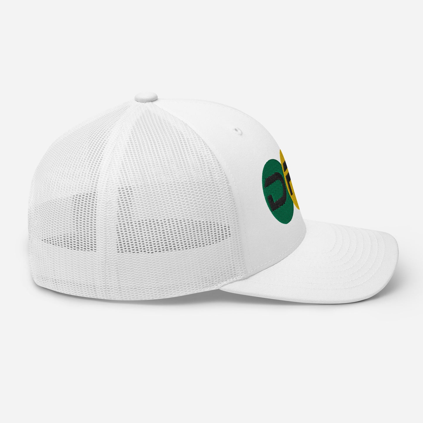 DFK (Rasta-Circles) White Trucker Cap